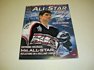 Mike Bossy Bryan Trottiermarcel Dionne W/coa Signed 2001 Allstar Program • $175