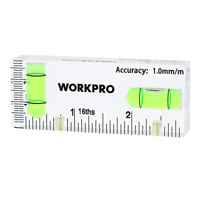 WORKPRO Small Level 3-Inch Mini Level Tool Magnetic Level 2 Bubbles 90°/180° USA • $19.99