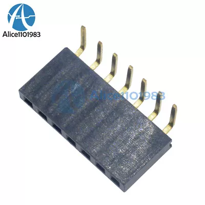 20PCS 2.54mm Pitch 1x7Pin Header Right Angle Female Single Row Socket Connector • $1.86