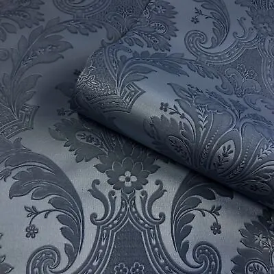 Navy & Blue Wallpaper - Geometric Floral Animals Metallic - Various Designs • £26.99