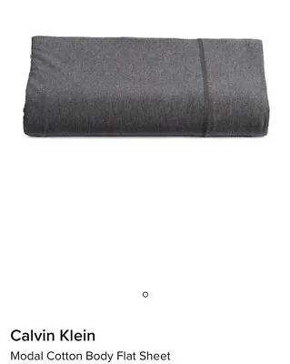 Calvin Klein Modal Cotton Body Flat Sheet NEW. $110 • $54.87