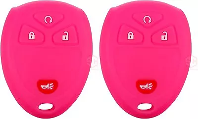2x New KeyFob Remote Silicone Cover Fit/For Select GM Vehicles. Pink  • $33.25