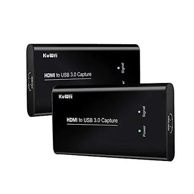 KuWFi HDMI Game Capture Card HD Video Capture 1080p HDMI Video Recorder USB3.0 • £47.67