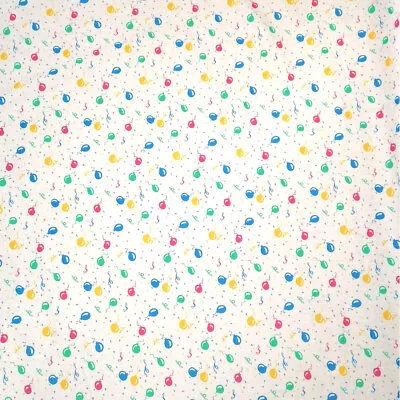 Polycotton Fabric Party Rainbow Balloons Confetti Celebrations Kids • £1.50