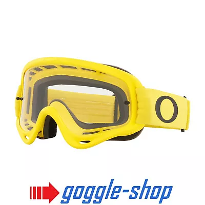 Oakley O-frame Goggles Motocross Mx Moto Yellow - Clear Lens • $37.29
