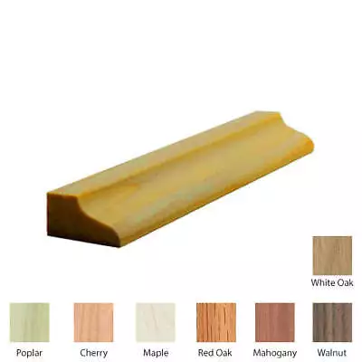 EWPM39 Ogee Panel Molding Trim 7/16  X 3/4  Unfinished Solid Hardwood Trim • $3.12