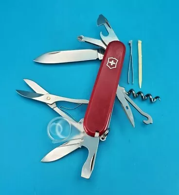 Victorinox Explorer Red Swiss Army Knife W/ Magnifying Glass! • $37.37