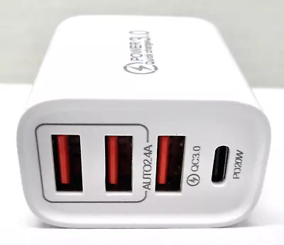 4-port Wall Charger Fast Charging With One USB-C And Three USB-A Ports • $7.89