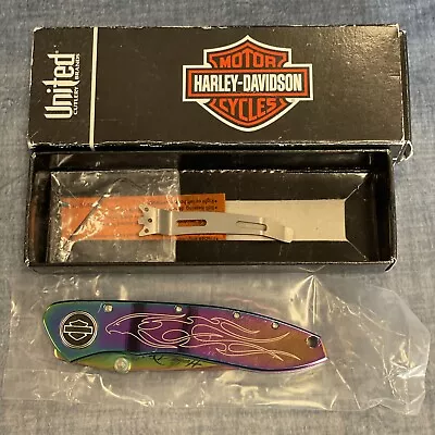 United Cutlery Harley Davidson Flaming Legend III Prismatic Titanium *C9 • $100