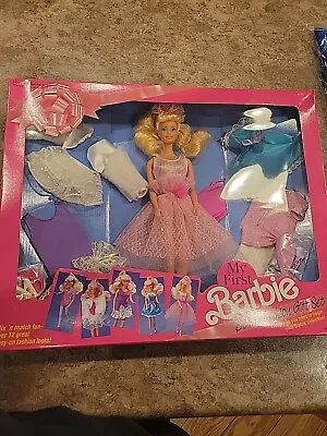 My First Barbie Deluxe Fashion Gift Set Vintage Mattel 1991 No. 2483 NRFB • $10