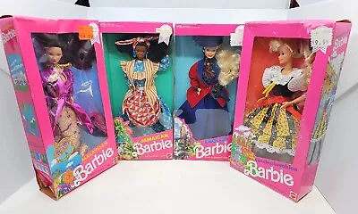 1990-91 Barbie Czech Jamaican Malaysian & English Barbie DOLLS OF THE WORLD NIB • $59.50