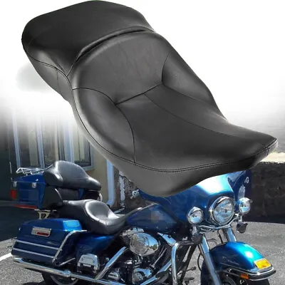 $190.95 • Buy Driver Passenger Two Up Seat Saddle For Harley Electra Glide Classic FLHTC 97-07