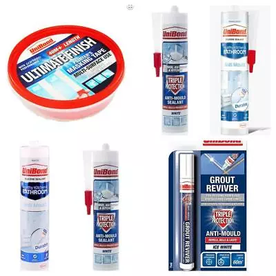 Unibond Anti Mould Speed Triple Protection Sealant Bathroom Kitchen Grout Pen  • £13.85