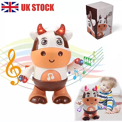 Baby Cow Toys Swing & Musical Light Infant Toys Dancing Walking Cow Toy Gifts • £6.96