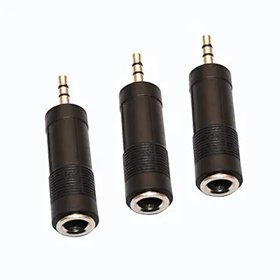 6.35 To 3.5mm Stereo Adapter 1/4 Inch Female To 1/8 Inch Male Mini Jack Aux C • $10.76