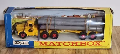 Matchbox Lesney K-10 KING SIZE PIPE TRUCK / BOXED - BEAUTIFUL!! • $79.95