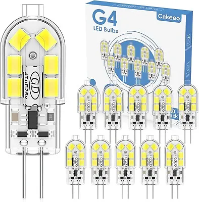 Cnkeeo G4 LED Bulbs 2W AC/DC 12V Cool White 6000K LIKE 20W G4 Halogen BULB • £6.50