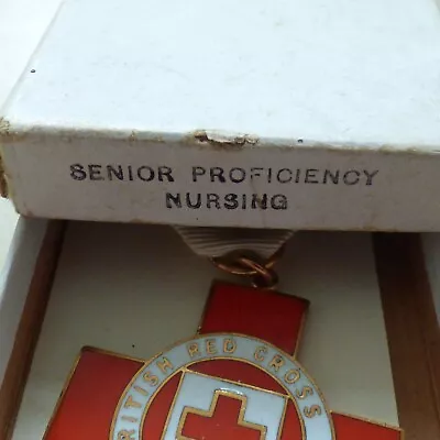 The British Red Cross Society Medal First Aid Senior Proficiency Nursing Boxed • £29.99