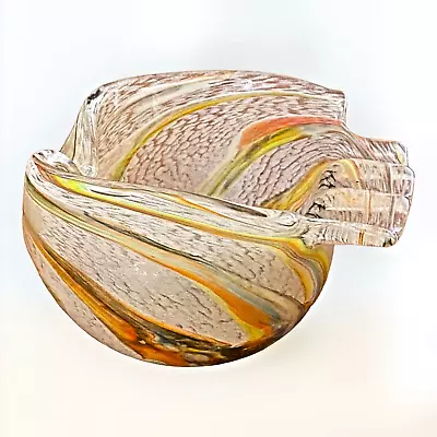 Murano Vintage Ashtray Bowl Swirls Cigarette • $59.89
