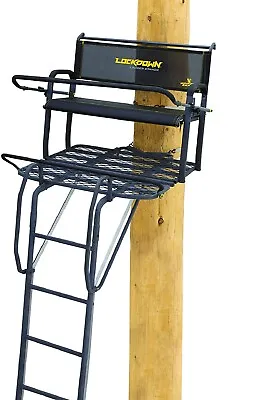 Rivers Edge Lockdown 21' 2Man 3rd Ladder Tree Stand Flip-Out Footrest Ladder • $1099.99