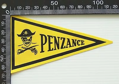 Small Vintage Penzance England Uk Souvenir Vinyl Pennant Wall Flag • $5.01