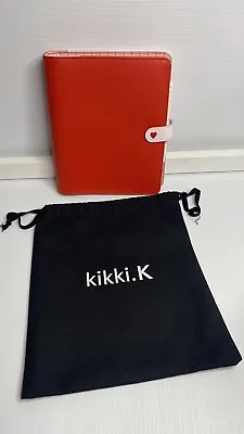 Kikki K 2019 Wonderful Collection Bold RED Large A5 Leather Personal Planner NEW • $99.99