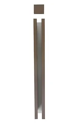 £54.99 • Buy Slotted Concrete End Post Extender Brown Free Delivery Up To 7 Feet