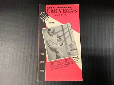 Vintage Original “Ken’s Spotlight On Las Vegas”  Pocket Magazine August 23 1957 • $12.99