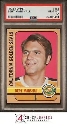 1972 Topps #162 Bert Marshall Psa 10 H3817577-491 • $42.29