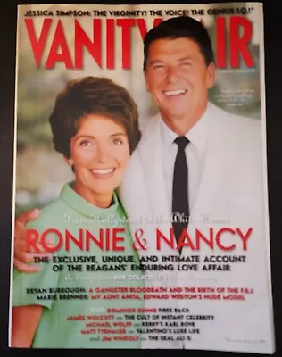 VANITY FAIR MAGAZINE August 2004 Ronald & Nancy Reagan Ali G No Label.  Ref:29 • $8.76