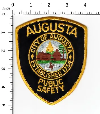 Older Issue-- Augusta Public Safety Maine Police Collectible Patch • $5.89