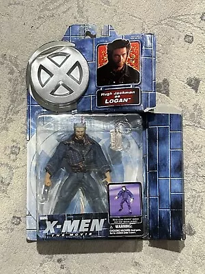 X-MEN The Movie Hugh Jackman As Logan Action Figure (2000 Toy Biz) NIB • $17.99