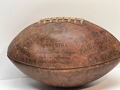 Rare Vintage 1970s Official Wilson NFL Pattern  THE DUKE  Football Ball • $300