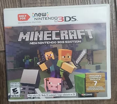 Minecraft New Nintendo 3DS Edition  Nintendo 3DS- Game And Case • $21.99