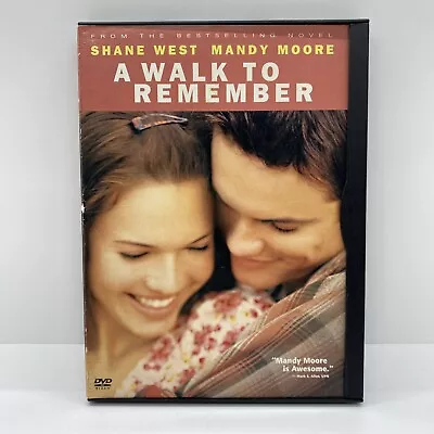 A Walk To Remember (DVD 2002) Mandy Moore Shane West - From Best Selling Novel • $6.05