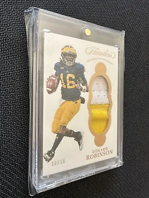 Denard Robinson 2017 Panini Flawless Collegiate Gold #10/10 Michigan Wolverines! • $629.70