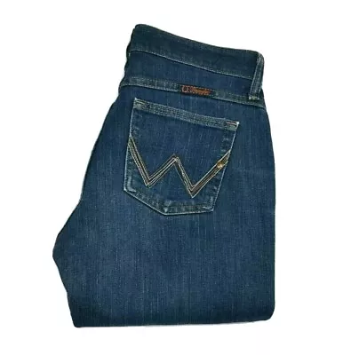 Wrangler Womens Q Baby Denim Jeans Size 5/6 Blue Hemmed Western  • $35.50
