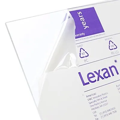Lexan Sheet Polycarbonate .236 1/4 Thick Clear 12 X 12 • $16.56