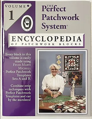 Marti Michell Signed Encyclopedia Of Patchwork Blocks Perfect System Vol. 1 Book • $16.25