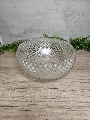 Vintage Miss America Clear Depression Glass Bowl  Anchor Hocking Glass 8  Diam • $10