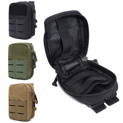 Tactical EDC Molle Accessory Pouch Admin Organizer Gear Pouch For Backpack Vest • $8.99