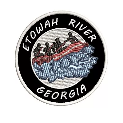 Etowah River Georgia 3.5  Embroidered Iron-On  Sew-On Patch Vacation Souvenir • $4.95