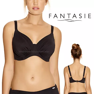 Fantasie Versailles Full Cup Underwired Bikini Top 5749 Black • £24.99