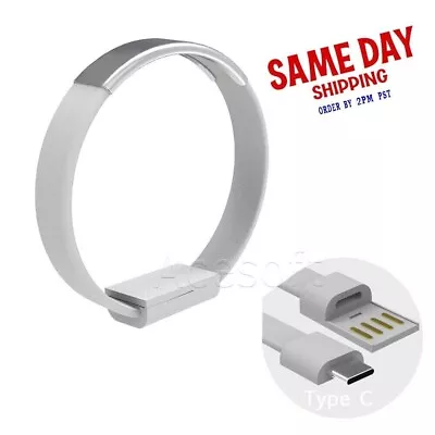 High Data Transmission Speed Excellent Type-C Bracelet Wrist USB Charging Cable • $13.98