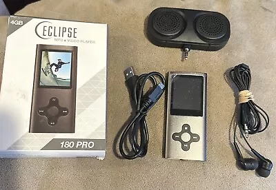 Eclipse 180 Pro 4GB MP3 + Video Player W/ Camera Charging Cord MINI Speaker Set • $28.50