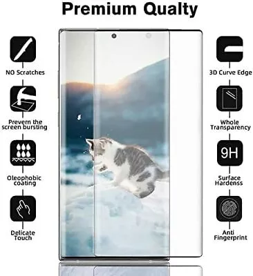 Tempered Glass Screen Protector For Samsung Galaxy S23 S22 S24 Ultra S20 FE Plus • £3.29