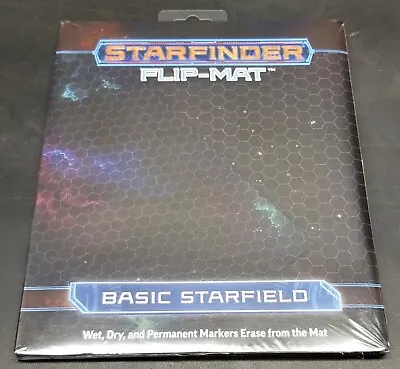 $15.99 • Buy Starfinder Flip-Mat: Basic Starfield Dry Erase Paizo NEW SEALED