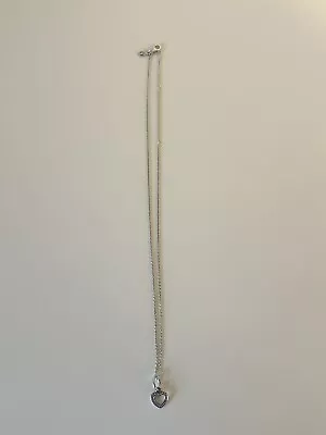 Genuine Pandora Heart Necklace Pendant Charm Chain 45cm • £3.20