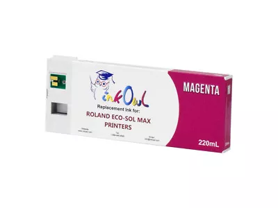 220ml InkOwl MAGENTA Compatible Cartridge For Roland ECO-SOL MAX (ESL3-MG) • $47.95