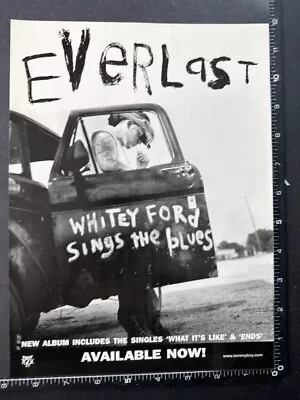 EVERLAST - WHITEY SINGS THE BLUES 8X11  Original Magazine Advert M83 • $6.21